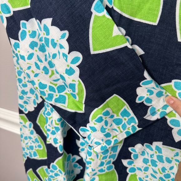 New Sail to Sable Linen Shift Tunic Dress Top Medium Resort Classic Floral - Picture 9 of 10